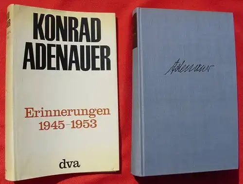 Konrad Adenauer 'Erinnerungen 1945-1953'. 592 S., 1965 (0370356)