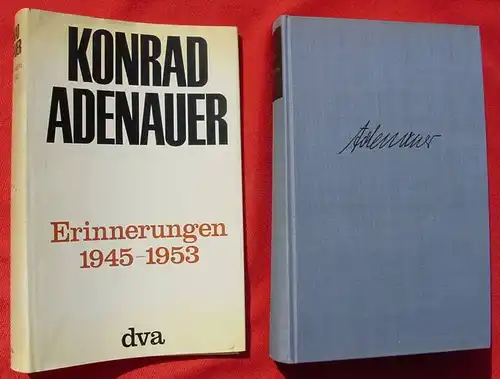 Konrad Adenauer 'Erinnerungen 1945-1953'. 592 S., 1965 ()