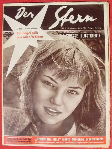 Karin Baal. Titelbild 'Der Stern' v. 26. Mai 1956 ()