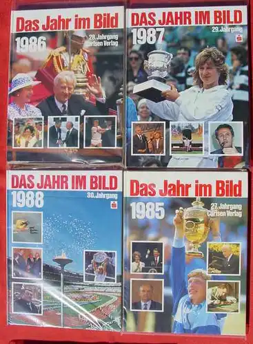 (0010258) 12 x "Das Jahr im Bild". Herrliche Baende. 1. Auflagen. Carlsen-Verlag, Reinbeck 1975-1988