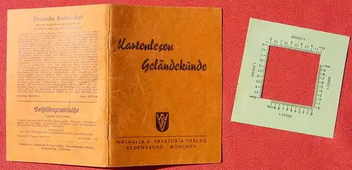 () Keddi "Kartenlesen und Gelaendekunde". 64 S., Walhalla-V. Regensb 1957