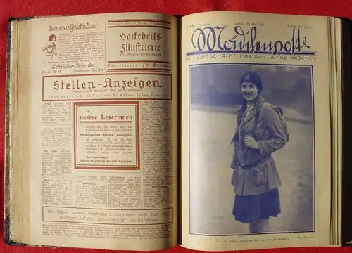 () "Maedchenpost" Illustrierte Zeitschrift. Berlin Leipzig 1927, ca. 500 S.,