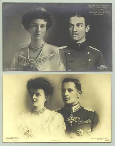 (1025572) Vier Postkarten. Motiv Adel / Regenten, ab 1915
