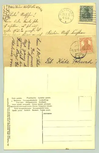 () Vier Postkarten. Motiv Adel / Regenten, ab 1915