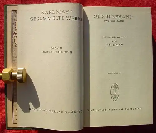 (0100957) Karl May, 15 : "Old Surehand" 2. Bd., Bamberg 1949. TOP-Zustand