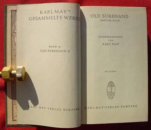 () Karl May, 15 : "Old Surehand" 2. Bd., Bamberg 1949. TOP-Zustand