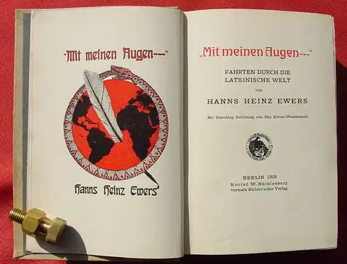 () Ewers "Mit meinen Augen ...". (Spanien, Haiti, Mexiko, Suedamerika, Westindien). 1909 Berlin