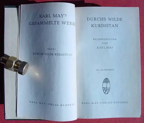 () Karl May, Band 2 "Durchs wilde Kurdistan". Karl-May-Verlag Bamberg 1951. Sehr guter Zustand