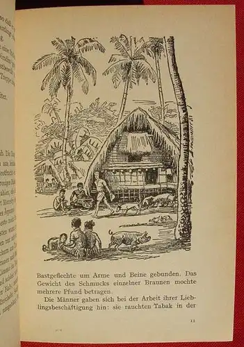 () Lehr "SAMBIO" Unter den Kopfjaegern v. Neu-Guinea. 1952 Kleine Ensslin-Buecher, Reutlingen