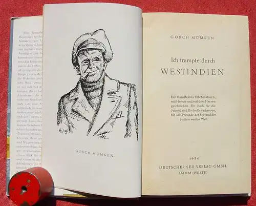 () Muemken "Ich trampte durch Westindien". Jugendbuch. 164 S., 1954 Deutscher See-Verlag, Hamm