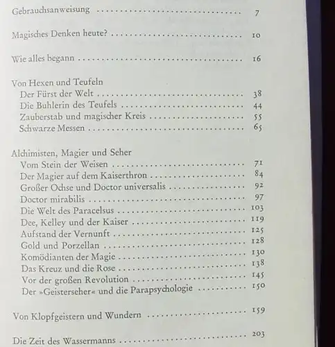 (1014866) Benesch "Magie" Hexen, Alchimisten u. Wundertaeter. 288 S., Guetersloh 1979
