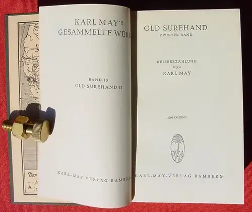 (1014926) "Old Surehand" II. Karl May, Band 15, Bamberg-Ausgabe, 534 S., 2366. T. 1949