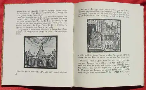 () "Hagada" Liturgie fuer die häusliche Feier der Sederabende in deutscher Sprache, neu bearbeitet v. Rabbiner Dr. C. Seligmann.  Verlag Kauffmann, Frankfurt am Main 1913