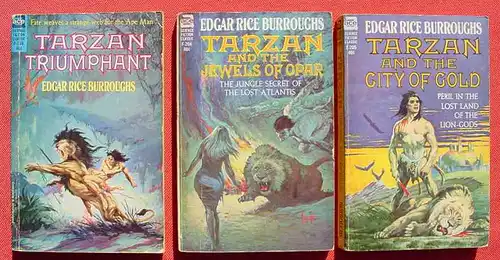 (1015149) Edgar Rice Borroughs. 3  x Taschenbuch. Ace Science Fiction Classic. ACE BOOKS Inc., New York