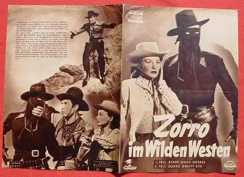 (1015184) "Zorro im Wilden Westen". Das Neue Filmprogramm. Klemmer-Druck