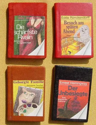 (1015374) 8 x Miniatur-Buechlein der Reihe 'Ein Taschenbuch von Pelikan'. Format je ca. 5,8 x 8,5 cm