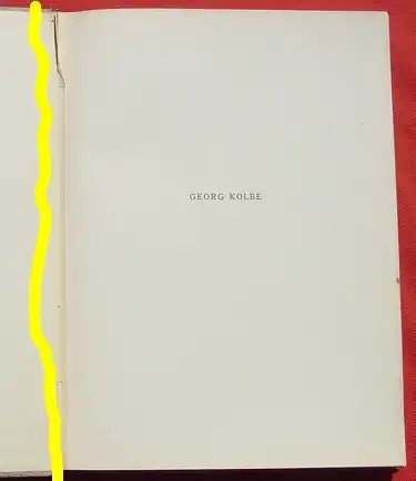 () "Georg Kolbe - Werke der letzten Jahre". Pinder. 1937 Bildband mit 64 Tiefdrucktafeln. Rembrandt-Verlag, Berlin