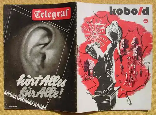 (1015659) Kobold. Magazin Nr. 4 Oktober 1947,  1. Jahrg. 72 S., Kobold-Verlag, Berlin