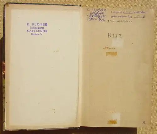 () Spillane "Ich, der Richter". Kriminalroman. 234 S., Amsel-Verlag 1953. 1. A