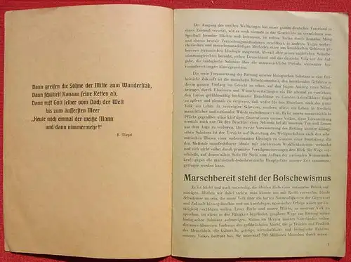 (1015702) 'Der Deutsche Block' - Reichsverband. 12 Seiten-Heft. Hg. Karl Meissner, Muenchen