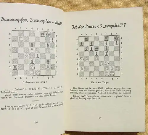 (1015714) "Schach ist schoen, Schach bringt Freude !" 58 Kampfbilder. 1940 Deutsche Arbeitsfront, Berlin 1. A