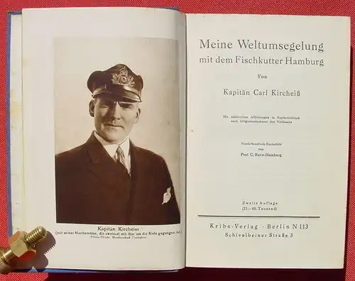 (1017036) "Meine Weltumseglung mit dem Fischkutter 'Hamburg" Kircheiss. 1928 Kribe-Verlag Berlin