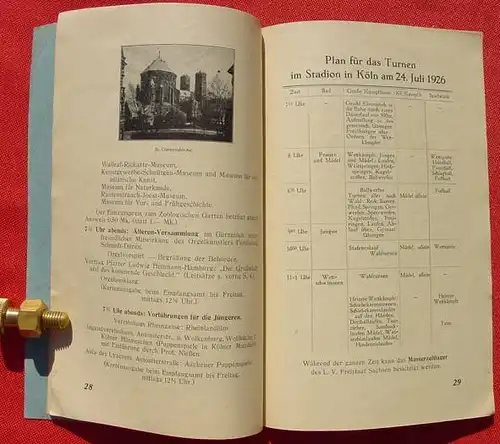 () Festbuch "Bund Deutscher Jugendvereine" Koeln 1926. Gebr. Kuenstler, Koeln-Muelheim