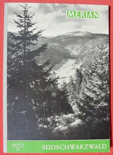 (1038730) Merian-Heft 1958, Nr. 5 'Sued-Schwarzwald'. 96 Seiten