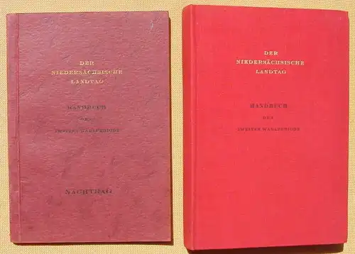 Handbuch d. Niedersaechs. Landtages. 1951. 318 S. + Beilage (0370140)