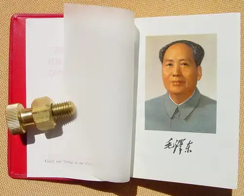 'Worte des Vorsitzenden Mao Tsetung'. 374 Seiten (deutsch) 1972 ()