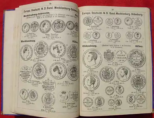 Welt-Muenzenbuch von 1871, voll mit alten Zeichnungen (0010041)
