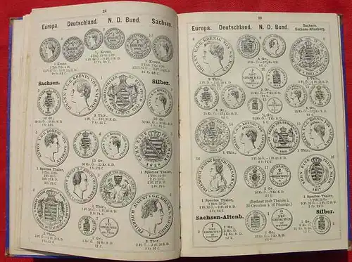 Welt-Muenzenbuch von 1871, voll mit alten Zeichnungen (0010041)