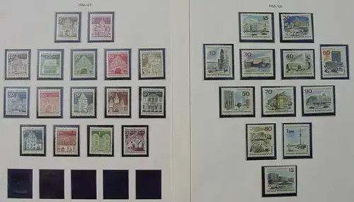 2 x Briefmarken-Saetze Berlin 1965-66 u. 1966-69 postfrisch u. (1038350)