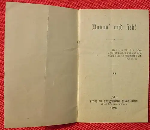 Sehr kleines Leseheft Nr. 88 von 1920, farbige Umschlagbilder ()