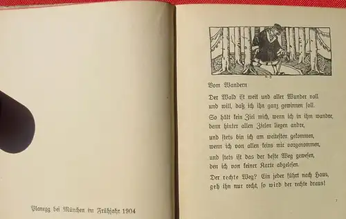 Planegg - Ein Dank aus dem Walde. Buchschmuck v. Schiestl. Beck 1921 ()