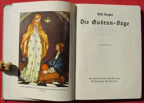 (0100283) Vesper "Die Gudrun-Sage". Stalling, Oldenburg, Berlin 1938