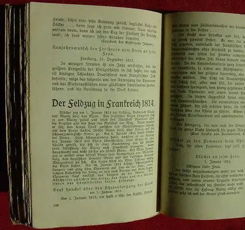 () "Die Befreiung  1813 - 1814 - 1815". 534 S., 1913 Langewiesche-Brandt, Ebenhausen bei Muenchen