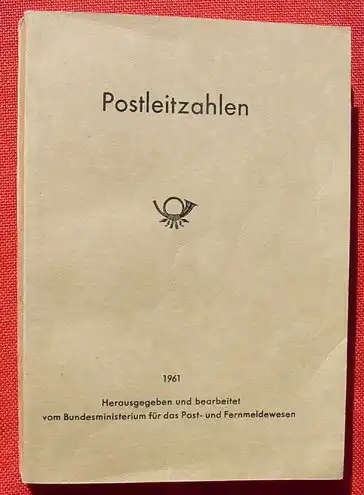 () Deutsche Postleitzahlen. Ausgabe 1961. 368 Seiten-Katalog. Guter Zustand