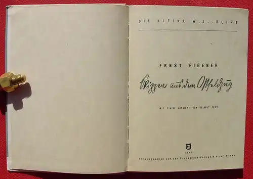 (1005490) Eigener "Skizzen aus dem Ostfeldzug". Reihe : Die Kleine W. I. Reihe. PK, 1942