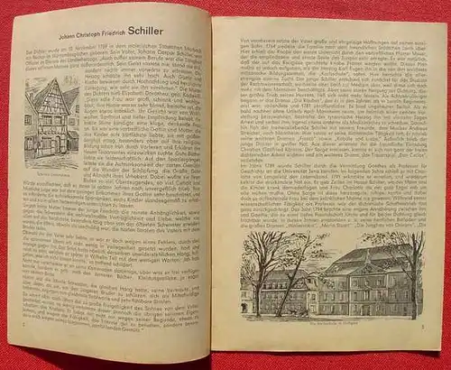 () "Friedrich von Schiller". Heft mit Bildern. Tellus-Verlag, Essen 1955