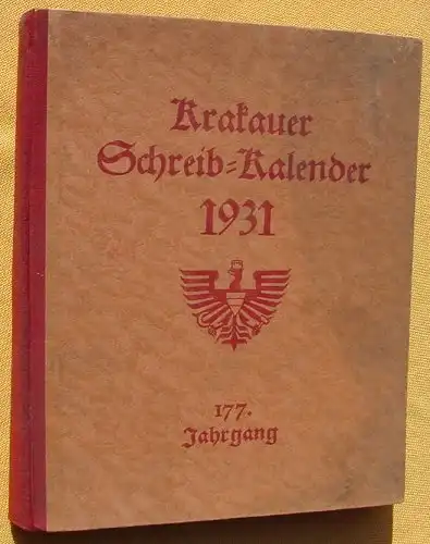 (0190004) "Krakauer Schreib-Kalender 1931". 408 Seiten. Carl Ueberreuter (M. Salzer) Wien