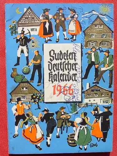 (0190031) Knobloch "Sudetendeutscher Kalender 1966". 128 Seiten. Aufstieg-Verlag, Muenchen