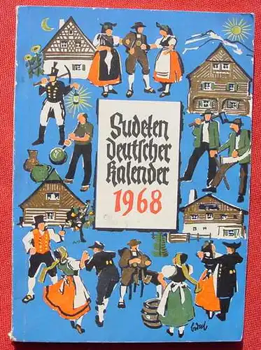 (0190032) Knobloch "Sudetendeutscher Kalender 1968". 128 Seiten. Aufstieg-Verlag, Muenchen