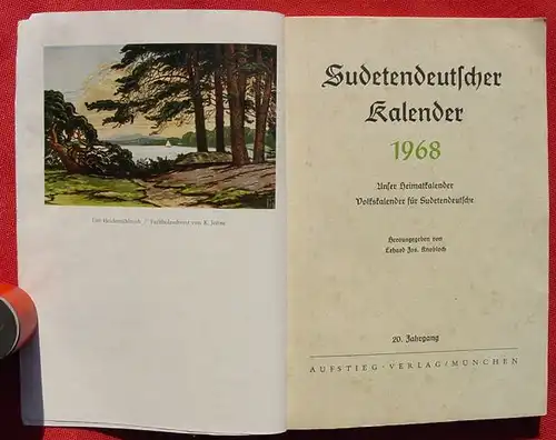 () Knobloch "Sudetendeutscher Kalender 1968". 128 Seiten. Aufstieg-Verlag, Muenchen