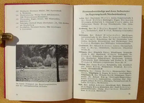 (0190058) "Schwaebischer Imker-Kalender 1963". 190 Seiten, Druck : Tuebinger Chronik