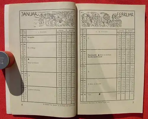 (0190068) "Badischer Bauern-Kalender 1948". 96 Seiten. Verlag Carl Pfeffer, Heidelberg