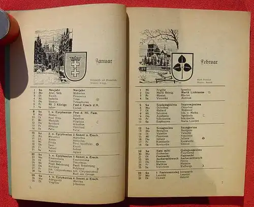 () "Danziger Hauskalender 1950". Rosenberg. 112 Seiten. Hopfer-Verlag, Norden-Ostfriesland