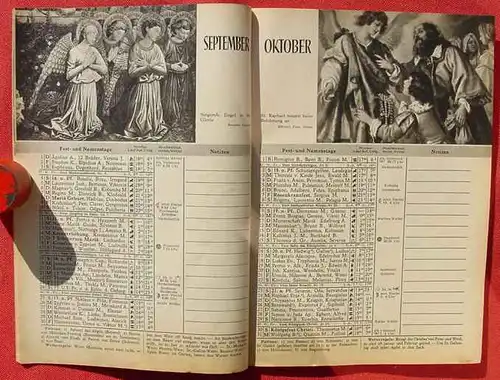 () "St. Michaelskalender 1955". 98 Seiten. Verlag Steyler, Kaldenkirchen