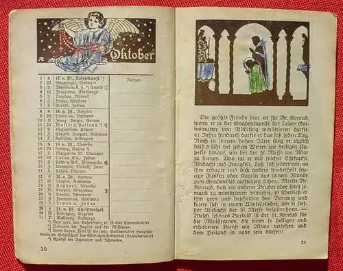 (0190079) "Manna-Kalender 1933. Fuer die liebe Jugend". 64 Seiten. Salvator-Verlag, Berlin