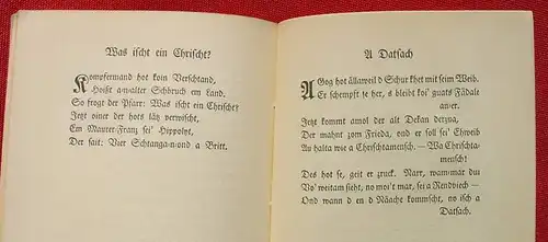 () "Schbatzaweisheit" Mundart der Rauhen Alb. 1922 Hoffmann-Verlag, Stuttgart